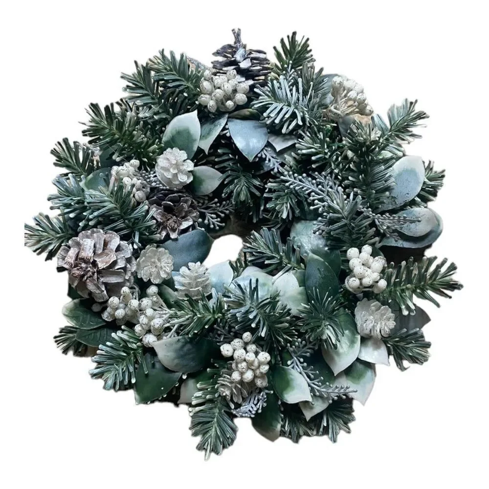Holiday Wreath Set of 2 - vintage 90s